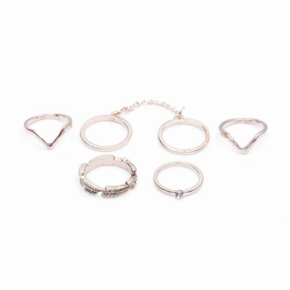 5 for $25 Set of 5 Midi Knuckle Rings - Picture 3 of 5